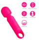 Dolly Pink Silicone Mini Wand Rechargeable - view 2