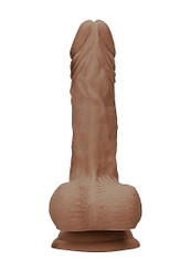 Real Rock Realistic Dildo With Balls - 7" - 17 Cm - Mocha