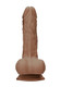 Real Rock Realistic Dildo With Balls - 7" - 17 Cm - Mocha