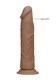 Real Rock Realistic Dildo - 7" - 17 Cm - Mocha - view 2
