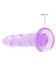 Realrock Non Realistic Dildo W Suction Cup 7in Purple - view 2