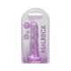 Realrock Non Realistic Dildo W Suction Cup 7in Purple - view 6