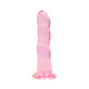 Shots Realrock Crystal Clear Non Realistic 7" Dildo - Pink - view 4