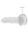 Realrock Non Realistic Dildo W Suction Cup 7in Transparent - view 2