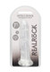 Realrock Non Realistic Dildo W Suction Cup 7in Transparent - view 3