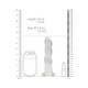 Realrock Non Realistic Dildo W Suction Cup 7in Transparent - view 5