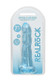 Realrock Crystal Clear Non-realistic Dildo With Suction Cup 7 In. Blue - view 3
