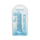 Realrock Crystal Clear Non-realistic Dildo With Suction Cup 7 In. Blue - view 6