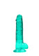 Realrock 7in Realistic Dildo W/ Balls Turquoise - view 2