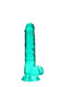 Realrock 7in Realistic Dildo W/ Balls Turquoise - view 4