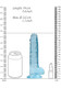 Realrock 7in Realistic Dildo W/ Balls Blue