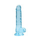 Realrock 7in Realistic Dildo W/ Balls Blue - view 7