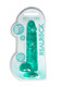 Realrock 8in Realistic Dildo W/ Balls Turquoise - view 3