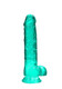 Realrock 8in Realistic Dildo W/ Balls Turquoise - view 4