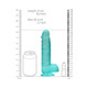 Realrock 8in Realistic Dildo W/ Balls Turquoise - view 5