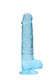 Realrock 8in Realistic Dildo W/ Balls Blue - view 2
