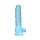 Realrock 8in Realistic Dildo W/ Balls Blue - view 7