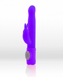 Mini Rabbit Silicone Neon Purple Vibrator