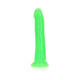 Realrock Glow In The Dark Slim 7 In. Dildo Neon Green - view 2