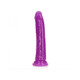 Realrock Glow In The Dark Slim 8 In. Dildo Neon Purple - view 2