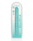 Shots Realrock Crystal Clear 13" Double Dildo - Turquoise