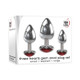 Adam & Eve Three Hearts Gem Anal Plug Set - view 2