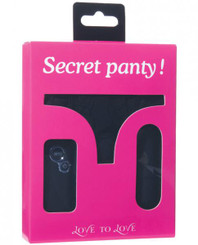 Love To Love Secret Panty Black by Lovely planet
