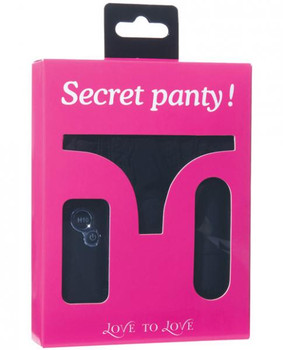 Love To Love Secret Panty Black by Lovely planet