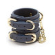 Bondage Couture Wrist Cuff Blue by NS Novelties - view 3