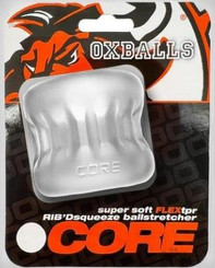 Oxballs Core Grip Squeeze Testicle Stretcher - Clear Ice