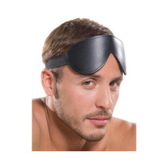 Kinklab Bondage Basics Padded Leather Blindfold by Stockroom