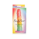 Simply Sweet Swirl 6.5 In. Silicone Dildo Rainbow - view 2