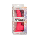 Silicone Studs Neon 6" Dildo - Pink - view 2