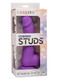 Silicone Studs Neon 6" Dildo - Purple