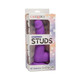 Silicone Studs Neon 6" Dildo - Purple - view 2