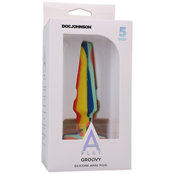 A-play Groovy Silicone Anal Plug 5 Sunrise