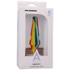 A-play Groovy Silicone Anal Plug 5 Sunrise