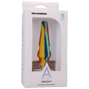 A-play Groovy Silicone Anal Plug 5 Sunrise