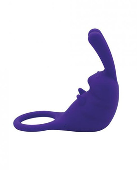 Natalie's Toy Box The Penis Hopper Erection Ring & Bullet Vibrator - Purple
