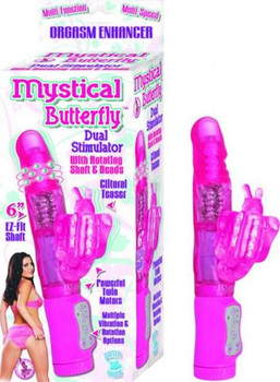 Mystical Butterfly Pink Vibrator Adult Sex Toy