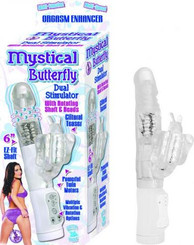 Mystical Butterfly White Vibrator