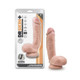 Dr. Skin Plus Thick Posable Dildo With Squeezable Balls 8 In. Vanilla - view 2