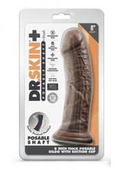 Dr Skin Plus Thick Pose Dildo 8 Chocola