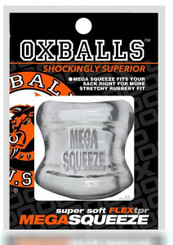 Mega Squeeze Testicle stretcher Clear