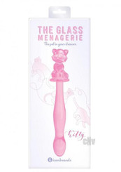 Glass Menage Kitty Dildo Pink