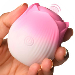 Pulsing Petals Throbbing Rose Clit Stimulator - Pink by Bloomgasm