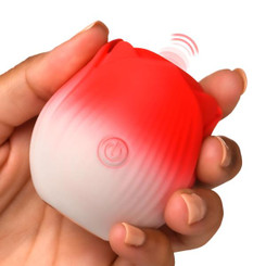 Pulsing Petals Throbbing Rose Clit Stimulator - Red by Bloomgasm