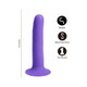 Marin 8 In Posable Silicone Dong Purple - view 5