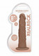 Real Rock Realistic Dildo - 8" - 20 Cm - Mocha - view 2