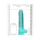 Realrock 9in Realistic Dildo W/ Balls Turquoise - view 5